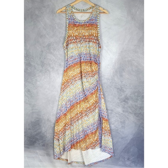 DAILY PRACTICE ANTHROPOLOGIE RACER BACK SIDE RUCHED DRESS - Picture 5 of 15